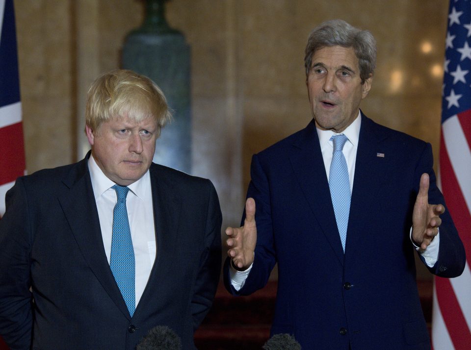 Boris Johnson Meets US Secretary of State For Syria Talks