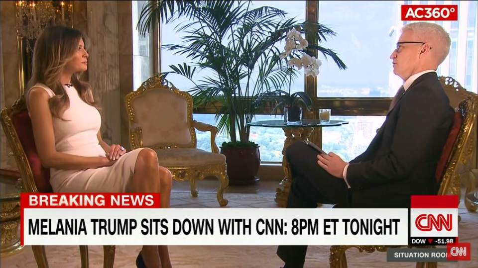 Melania also blamed the allegations on the 'opposition' and the media
