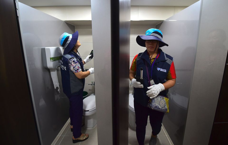 Several prominent South Korean men have been convicted of filming women secretly
