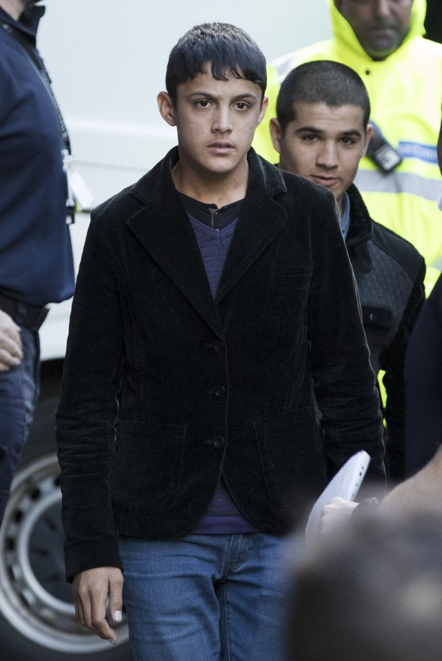 Youngsters have arrived from the Jungle Camp in Calais