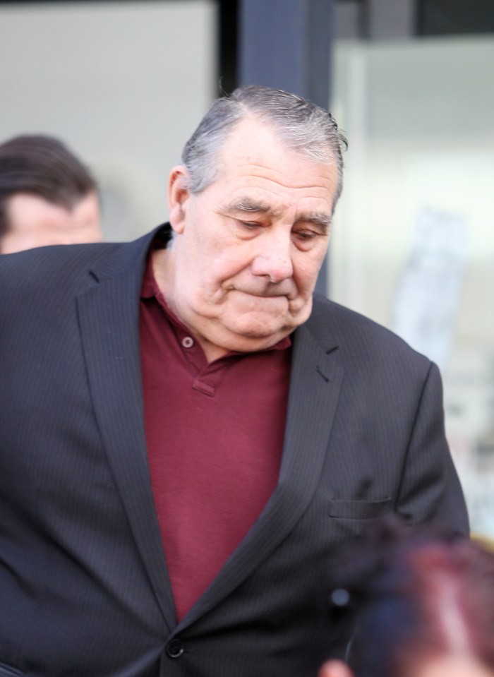 Katie's grandfather leaving court after the verdict today