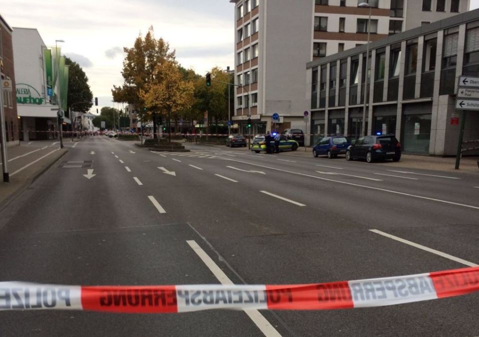 A picture taken close to the scene of the killing
