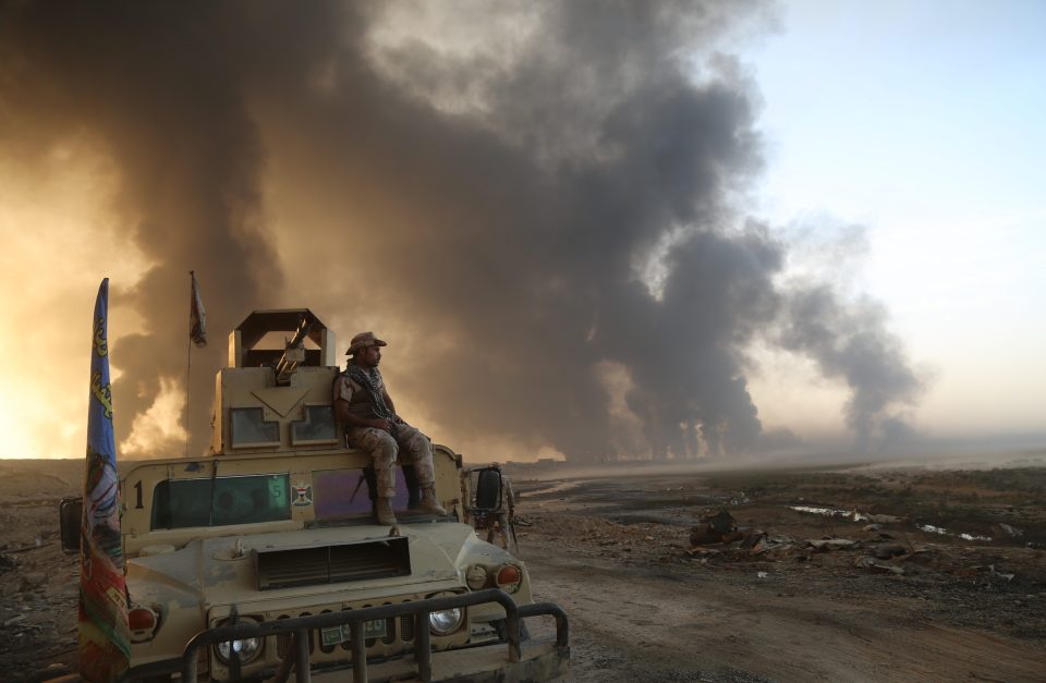 5,000 terror troops are believed to be inside Mosul as coalition forces close in on three sides
