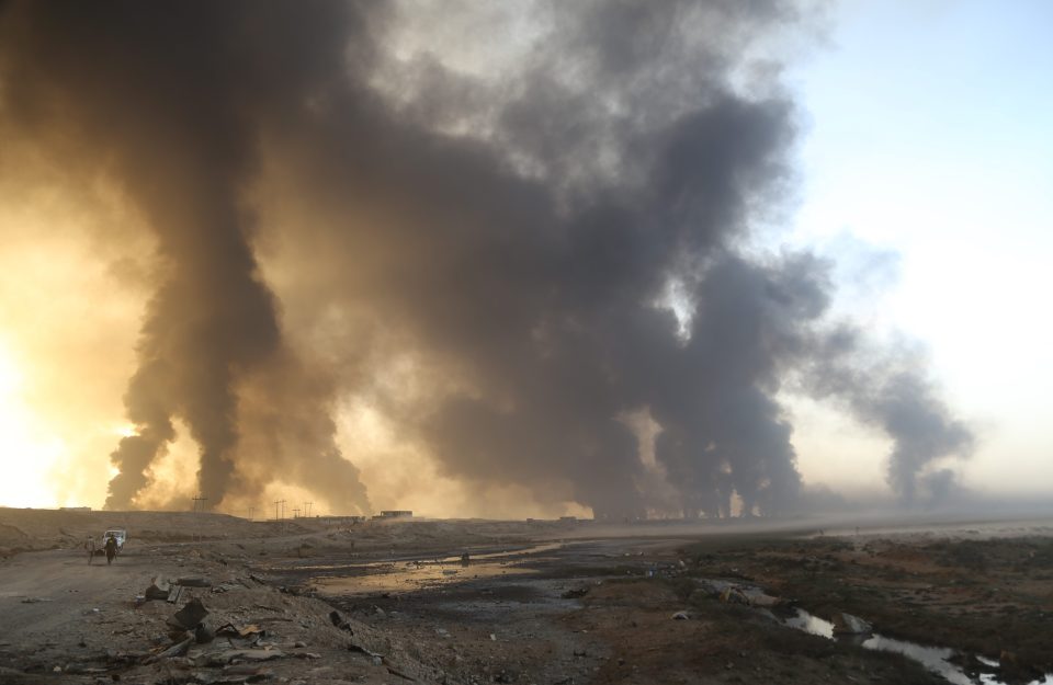 The scale of the devastation near Mosul after heavy fighting
