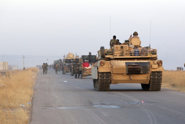 A coalition of forces are advancing on the ISIS stronghold of Mosul in Iraq