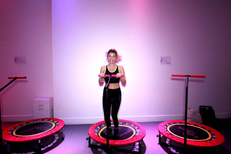 Olivia opened up after trying out new fitness craze Boogie Bounce 