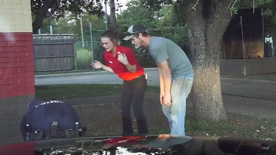 The quick-thinking officer immediately performed CPR on the boy