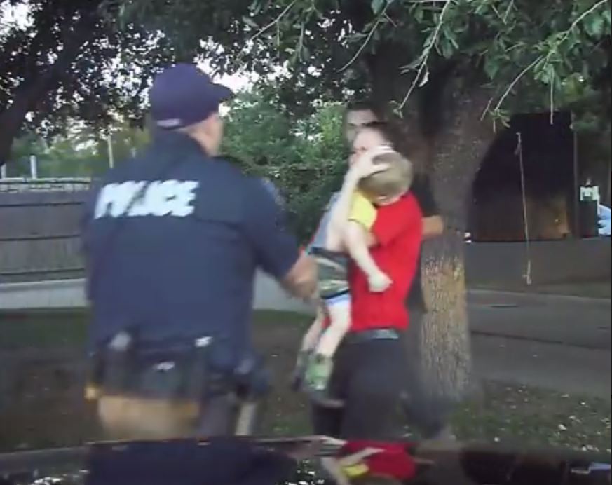 Officer Chase Miller who was nearby the area rushed to the scene after hearing a call about a three-year-old who stopped breathing