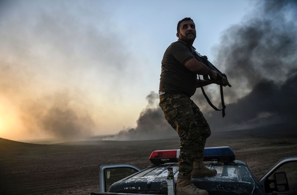 Iraqi government forces were part of the coalition moving towards Iraq's second city