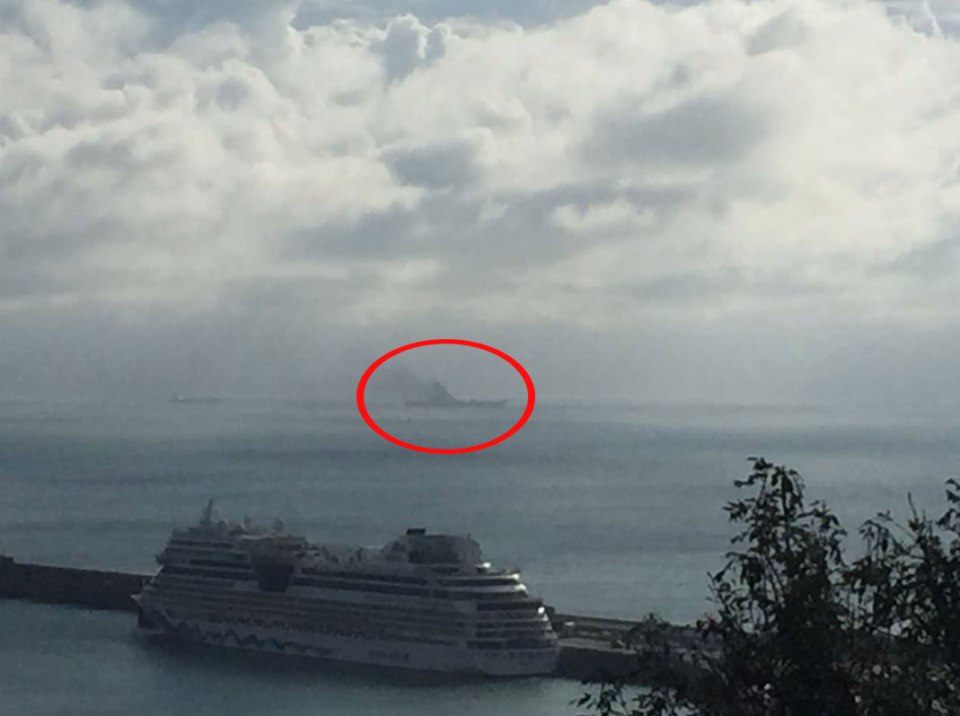 Russian fleet could be seen with the naked eye from Dover's sea port last week
