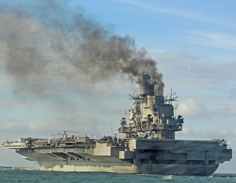 Admiral Kuznetsov sailed on down the English Channel before heading south towards Gibraltar