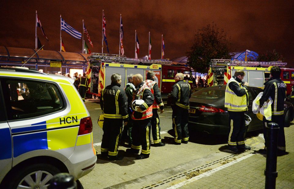 London City Airport fire alert
