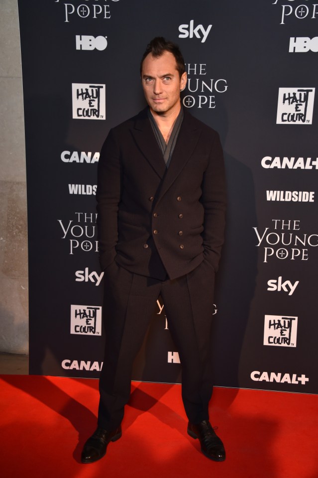 Jude Law at the premiere for The Young Pope
