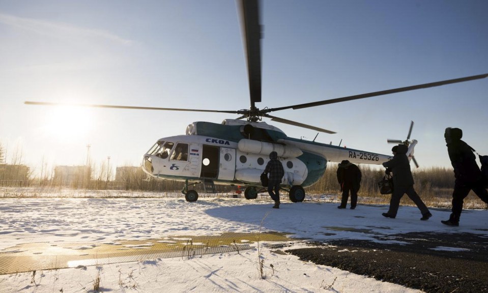 The MI-8 came crashing down in the freezing cold with emergency services taking five hours to reach the remote site (stock image)