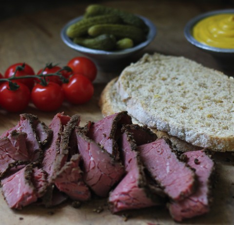 Cut above ... Romanian pastrami from London