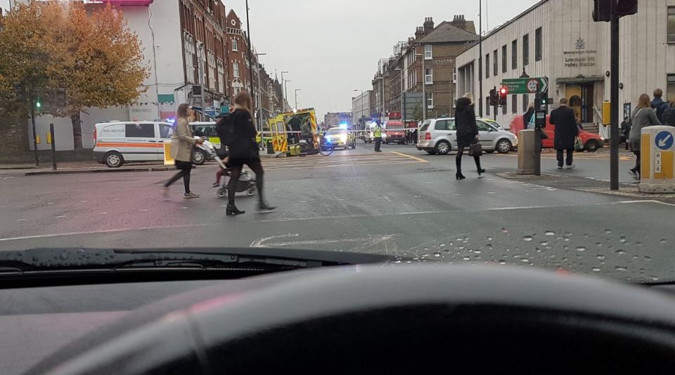 A woman has died after a crash involving a lorry in south London
