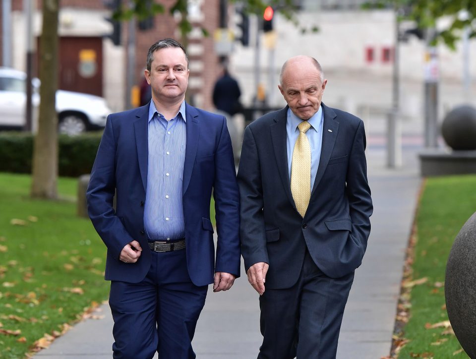 He attended cpurt today with chief executive of the Northern Ireland Equality Commission for the verdict 