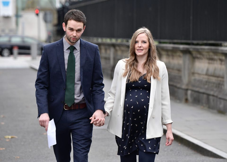 Daniel McArthur managing director of Ashers Bakery and his wife Amy McArthur were at Belfast high court alongside family members for the verdict 