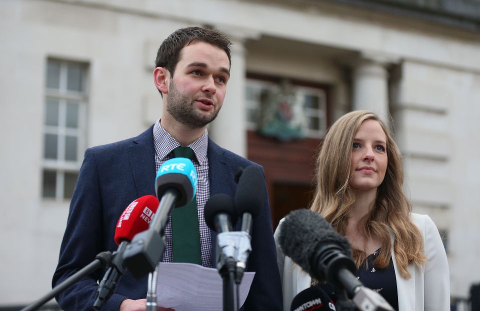 They held a press conference outside the court as the verdict was given
