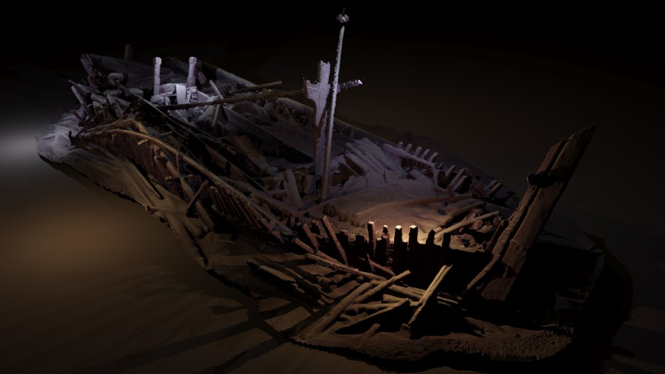 Ottoman period shipwreck unique preservation in wood carvings
