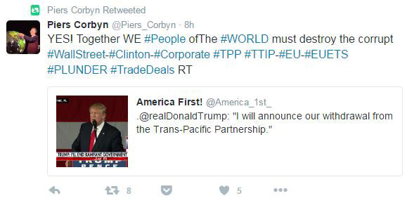 Piers Corbyn tweet