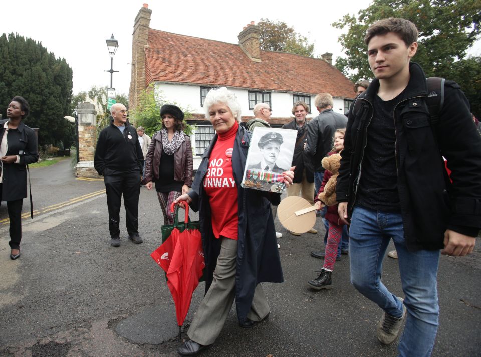 On the march . . . devoted Armelle still plans to protest Heathrow expansion