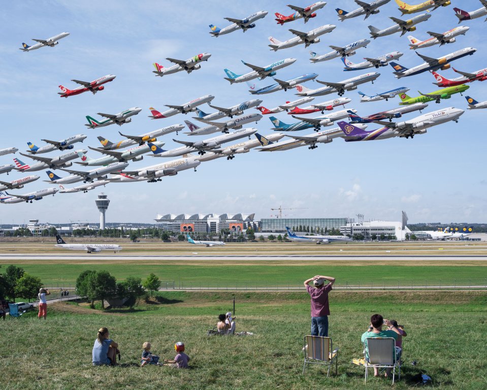 He racked up racked up more than 74,000 air miles on 25 flights to complete the series