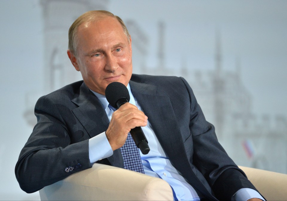 Fears are growing that President Vladimir Putin (pictured today) could be plotting to invade the Baltic states