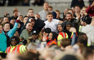 Trouble flared during the EFL Cup tie with Chelsea...and not for the first time this season
