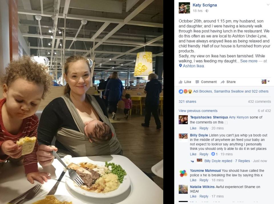The mum-of-two took to Facebook to share her story