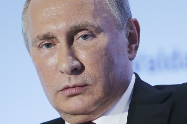 Putin has been left red-faced after the leak of more than a gigabyte of emails from the office of one of his top aides