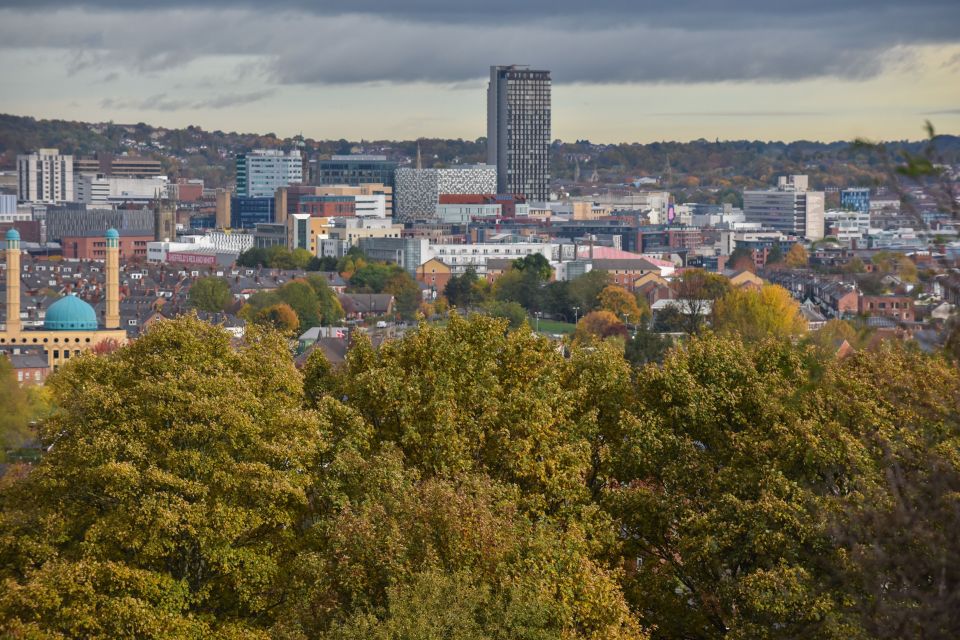 A few clouds cover Sheffield