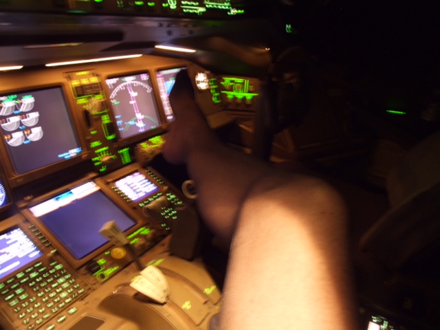 Flight of fancy ... experts are almost certain the images were taken during a “live” Boeing 777 passenger flight