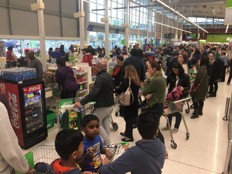 Long queues sparked outrage among angry customers 