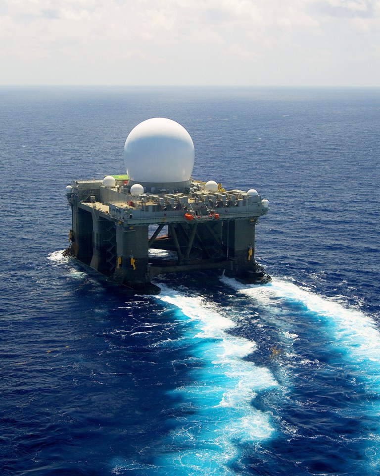 Kim's nemesis ...this crazy water borne colossus is designed to keep North Korean missiles at bay