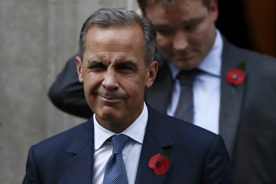 Bank of England governor Mark Carney leaves Number 10 