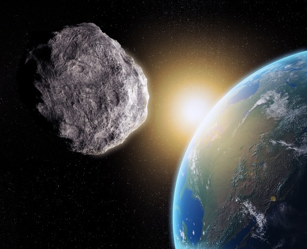 The spooky space rock was spotted just five days earlier by a telescope in Hawaii and it skipped past the planet at a distance of around 310,000 miles