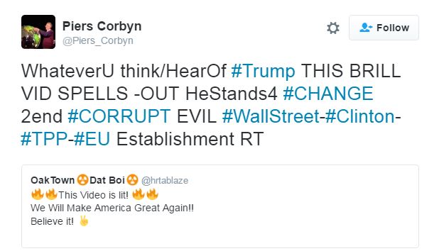 Piers Corbyn tweet