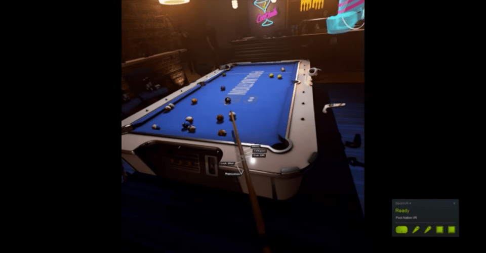 Ronnie tries his hand at VR pool
