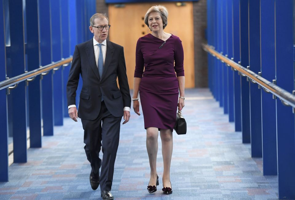 She was joined by husband Philip for the final event of the conference in Birmingham