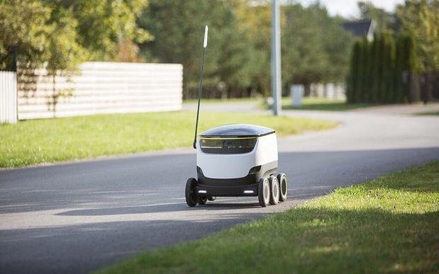 Starship have paired up with Just Eat on a new autonomous takeaway delivery service