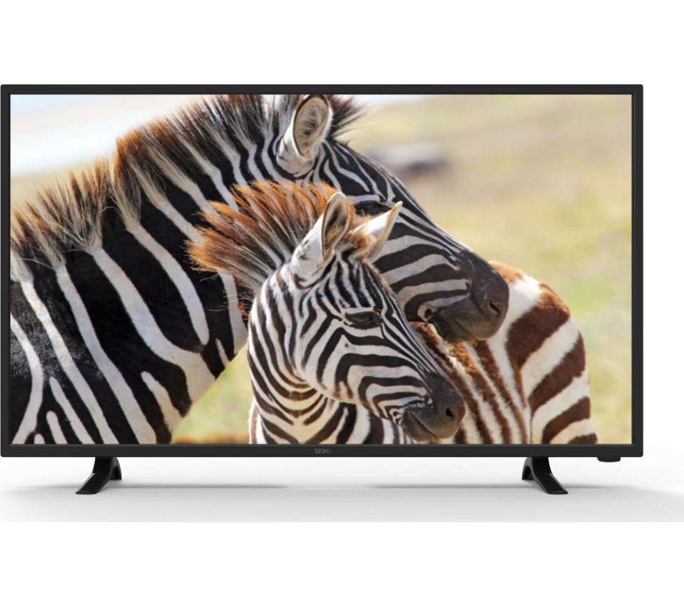 The Seiki is 4K and includes built in Freeview