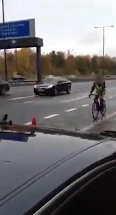 Wayne and his pal joked to the man get in the third lane if you can