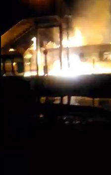 Witnesses said it was like a firework display going off