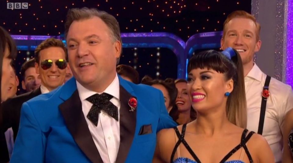 The couple scored 25 for their memorable routine
