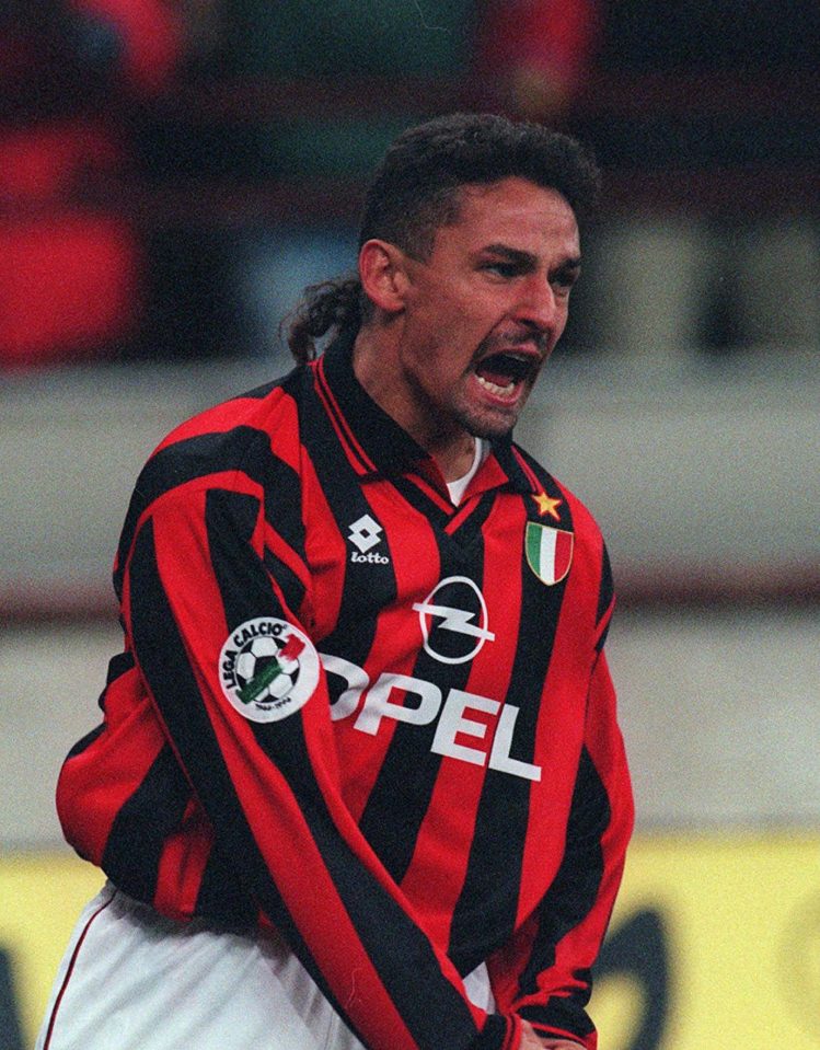 FILE -- November 24, 1996 file photo of Italy's soccer ace Roberto Baggio. Once the most coveted and costly Italian soccer star, Baggio is on sale at bargain price, but there's no rush of bidders for his talent. English Premier League buyers and Spain's Barcelona, have pulled out after showing initial interest, and even Italy's Parma called off negotiation Friday, July 11 1997. At this rate Roberto Baggio, considered one of the most creative players in Italy's soccer history, risks becoming an A.C. Milan bench-warmer next season. (AP Photo/Carlo Fumagalli). Used In the World Cup Supplement (25.05.1998)