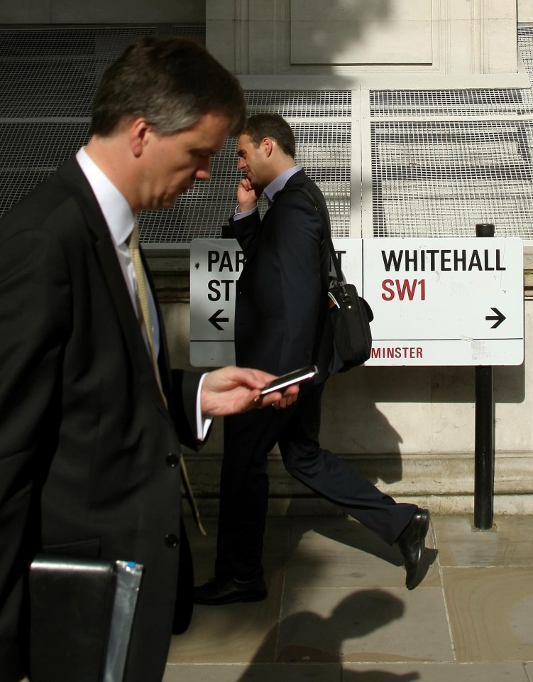  Civil servants have been banned from sending emails containing sensitive Brexit information