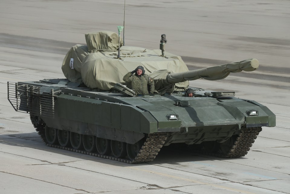 The Armata tank spotted at a shooting range outside Moscow