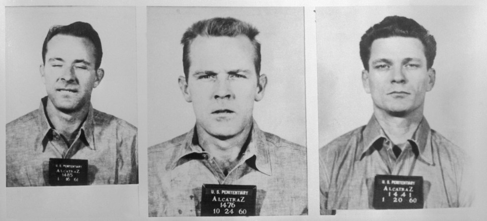 Alcatraz escapees Clarence Anglin, John William Anglin, and Frank Lee Morris