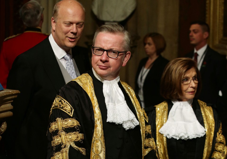 Mr Gove is the former Lord Chancellor and Justice Secretary